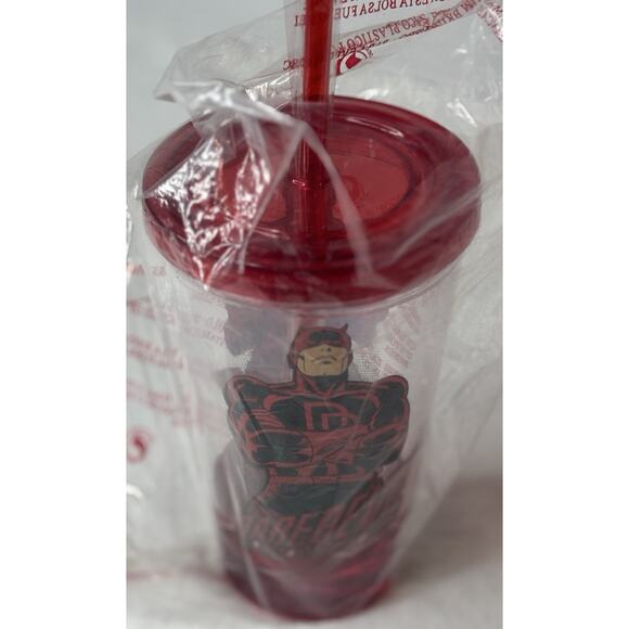 Marvel Retro Daredevil Carnival Cup With Straw New - Picture 5 of 5